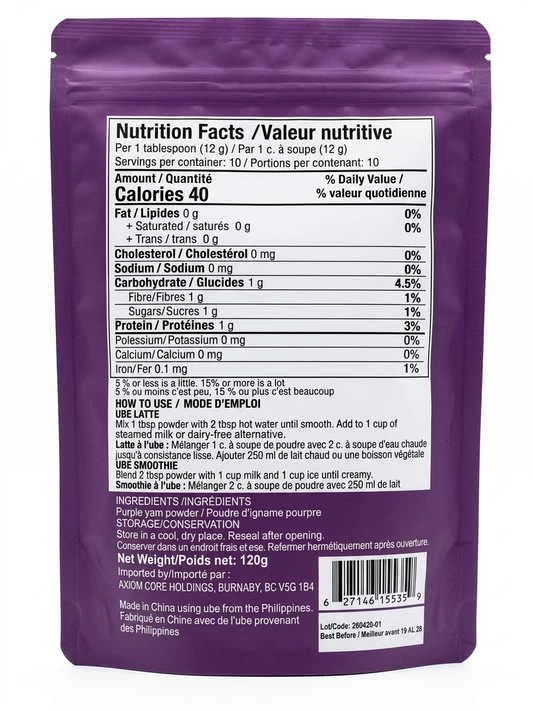 Simply Ube – 100% Pure Premium Purple Yam Powder (120g)