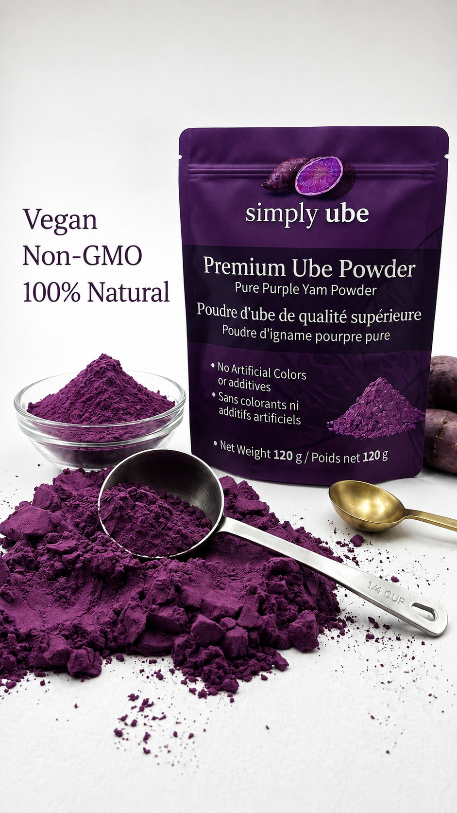 Simply Ube – 100% Pure Premium Purple Yam Powder (120g)
